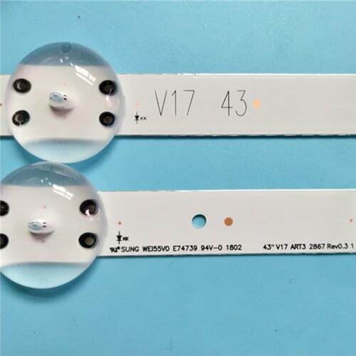 TVS LED Band array For LG 43UJ670V-ZD 43UJ670Y-TD 43UJ675V-ZC 43UJ6900 LED Bar Backlight Strip Line LC430DGG-FKM3 Ruler Tapes