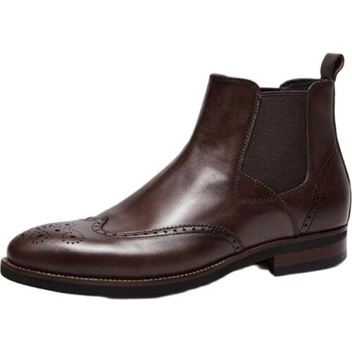 Brogue Dress Shoes Chelsea Fashion Dressing Shoes Formal Shoes British Shoes Classic Men Fashion Shoes Expensive High Quality