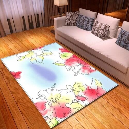 Brilliant flower Carpet Colorful large rug modern living room 3D carpets home kids bedroom children fashion floor mat customized