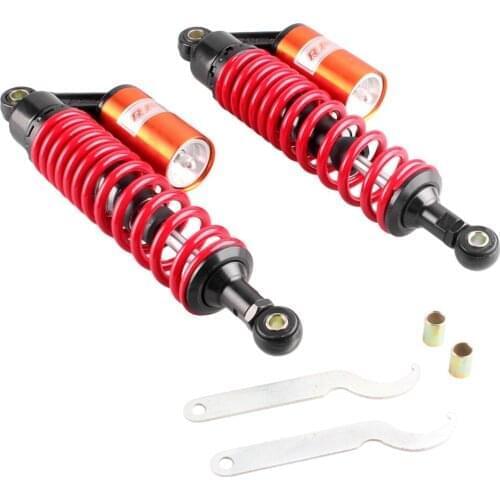 13.5" 340mm Rear Air Shock Suspension Absorbers 1Pair Fit For Honda Suzuki Yamaha Kawasaki