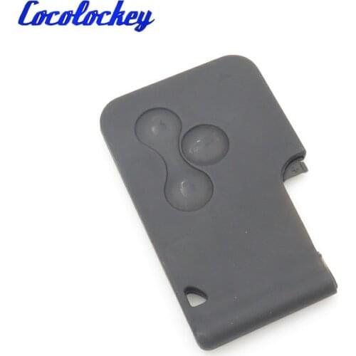 1pcs blank key 3 buttons remote key card no logo no circuit board inside for renault megane 2 Key Card