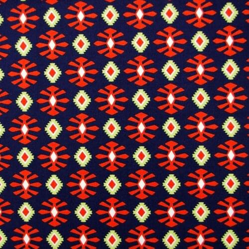 1 yard Cotton Woven Fabric - Diamond and hexagonal flower(B) (width=145cm)