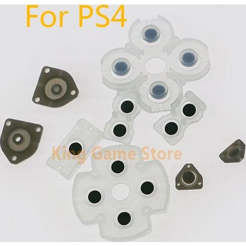5sets Silicone Conductive Rubber 9 in 1 Keypads Adhesive Button Pad For Sony PlayStation 4 PS4 Controller Gamepad Repair Parts