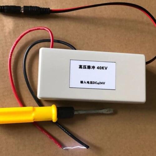 DC 24V to 40kV Pulse high voltage arc generator Boost transformer Ignition Coil 24 hours work F Discharge, negative ion, ozone