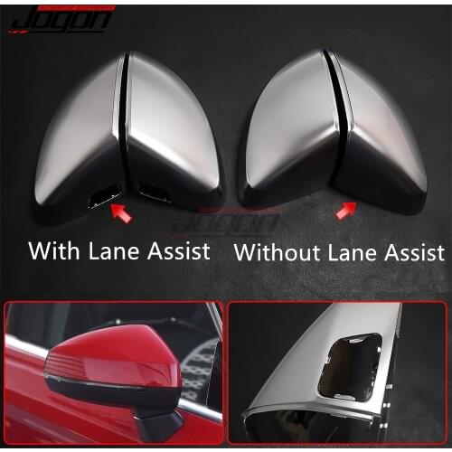 For AUDI A3 S3 8V RS3 2013 - 2020 Matte ABS Chrome Side Wing Rear View Mirror Cover Trim Case Shell Cap Replacement