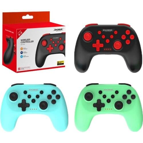 Dual Motor Vibration Wireless Bluetooth Pro Game Controller Turbo Gamepad 6-Axis Gyro Joystick for Ninteno Switch Console & PC