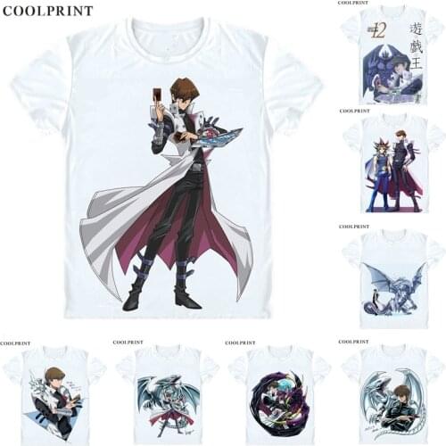 Kaiba Seto Kaiba T Shirt Duel Monsters Yuu Gi Ou Yu-Gi-Oh King of Games Men Casual TShirt Premium T-Shirt Short Sleeve Shirts