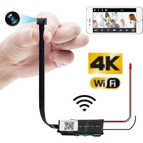 HD 4K DIY Portable WiFi IP Mini Camera P2P Wireless Micro Webcam Camcorder Video Recorder Night Vision Remote View Support 128g