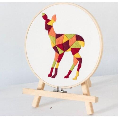 Creative Embroidery Kit Brief Animal Pattern Embroidery Material Package DIY Handcraft Cross Stitch Supplies Needlework Material