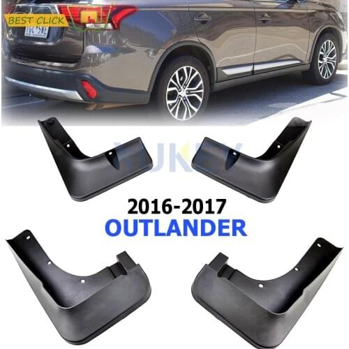 Auto Mud Flaps Kit for Mitsubishi Outlander 2015-2018 Mud Fender Splash Guard Front and Rear 4-PC Set Car Styling Accessories
