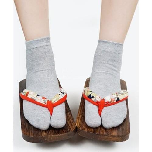 3pairs Japanese Tabi Toe Socks Men Women Kimono Clogs Shoes Socks Bamboo Fiber Deodorant Breathable Flip Flop Socks