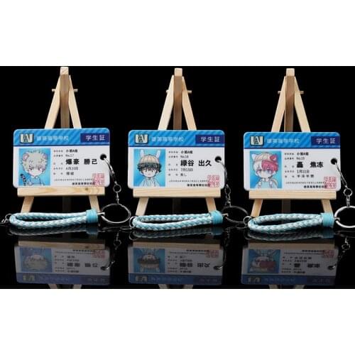 My Hero Academia Cover Anime Student Meal Bus Message Cartoons Card Set Funny Peripheral Popular PVC Keychain Accessories Gift
