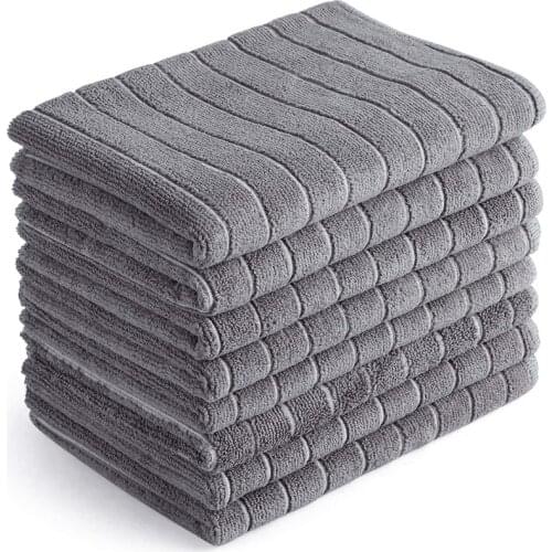 Towels Microfiber Dishcloth 18X26 Inch, Super Soft and Absorbent-8 Pack, Multi-Purpose Dish Towels for Home, Kitchen