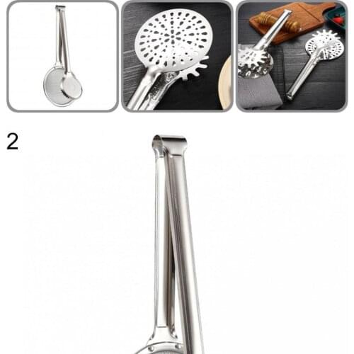 Stainless Steel Durable Shovel Clamp with Clip Stainless Steel Filter Creative Filter Spoon Stable for Home