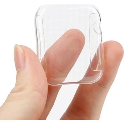 Transparent Cover for iWatch Series 3 2 1 38MM 42MM 360 Full Soft Clear TPU Screen Protector Case for iWatch 4/5 44MM 40MM