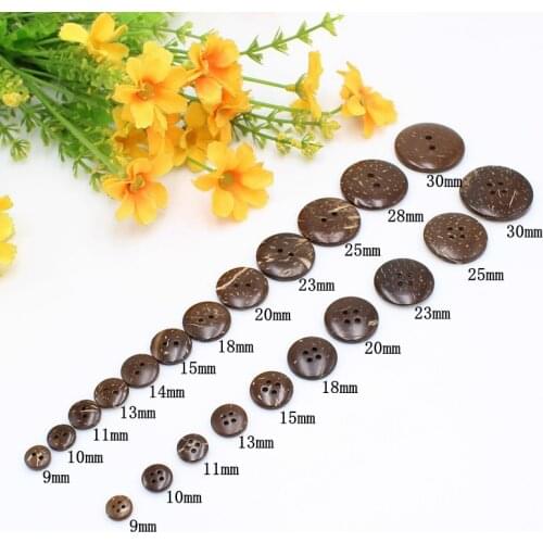 Natural Eco-friendly Coconut Shell Buttons For Clothing Children Scrapbook Decorative for Clothing scrapbooking sewing