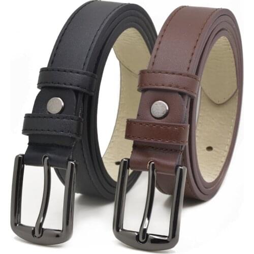 Womens Belts Childrens Casual All-match Suits Dress Belts Boys Girls PU Kids Belt Childrens Clothing Accessories Waistband