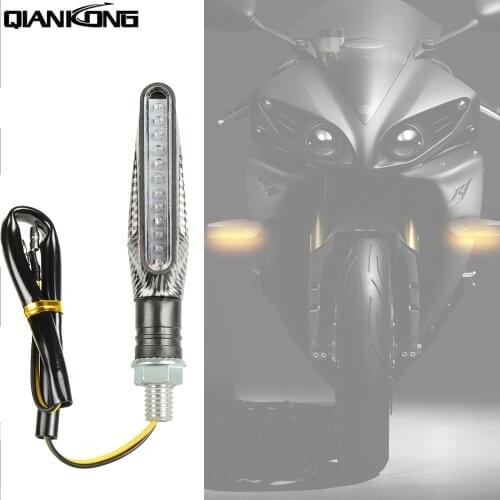 Universal Motorcycle LED Turn Signals arrows Indicator Light Amber Light Motorbike Lamp Super Bright For HONDA CBR400 NC23 NC29