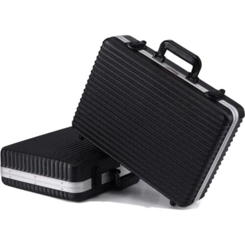 45x32x13cm Portable aluminum alloy toolbox precision instrument box multi-function Anti-fall shockproof equipment protection box