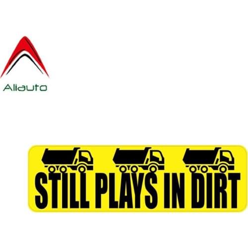 Aliauto Funny Car Sticker Creative Still Plays In Dirt Accessories PVC Decal for Tucson Megane 2 Lada Kalina Turkish,16cm*5cm
