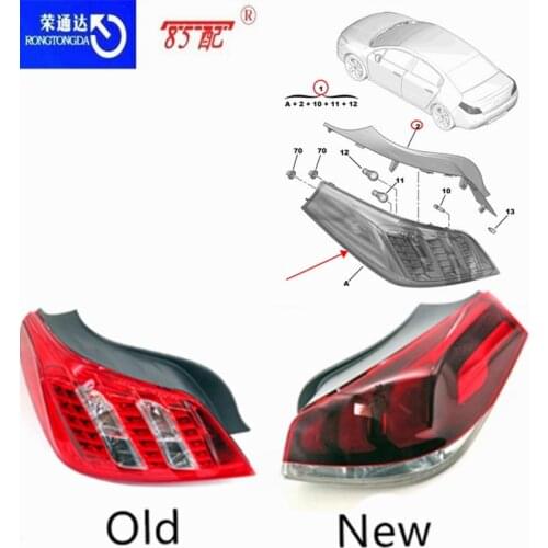 Rear lamp assembly 6350LL 6351LL 9809087480 9809087580 For Peugeot 508 left and right rear lamp assembly
