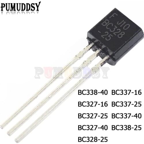 100pcs BC338-40 BC327-16 BC327-25 BC327-40 BC328-25 BC337-16 BC337-25 BC337-40 BC338-25 TO-92