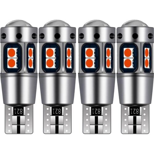 4PCS T10 W5W WY5W Super Bright LED Car Parking Lights Auto Wedge Turn Side Bulbs Car Interior Reading Dome Lamp Canbus No Error