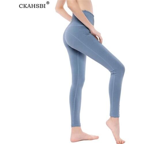 CKAHSBI High Waisted Yoga Pants Gym Seamless Leggings Exercise Tights Women Pant Leggings Fitness Yoga Running Sports Clothing