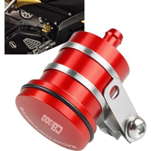 For HONDA CB1300 CB 1300 2008 2009 2010 2011 2012 CNC Motorcycle Rear Brake Fluid Reservoir Clutch Tank Oil Fluid Cup Cover