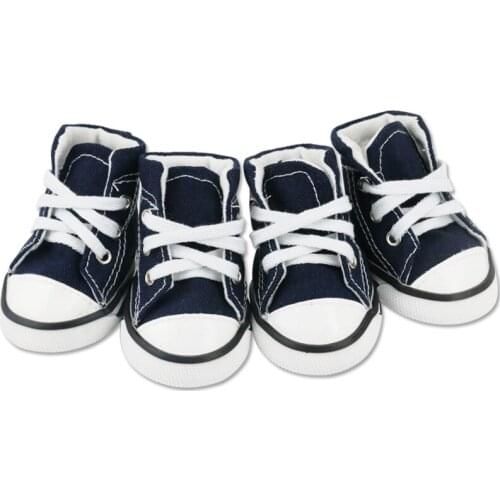 Denim Dog Shoes Sport Anti-slip Sneaker Casual Pet Shoes For Dog Teddy Yorkie Labrador Boots Large Size Dog Shoes