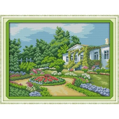Everlasting Love Beautiful homeland(4) Chinese Cross Stitch Kits Ecological Cotton Printed 11 14CT DIY New Christmas Decorations