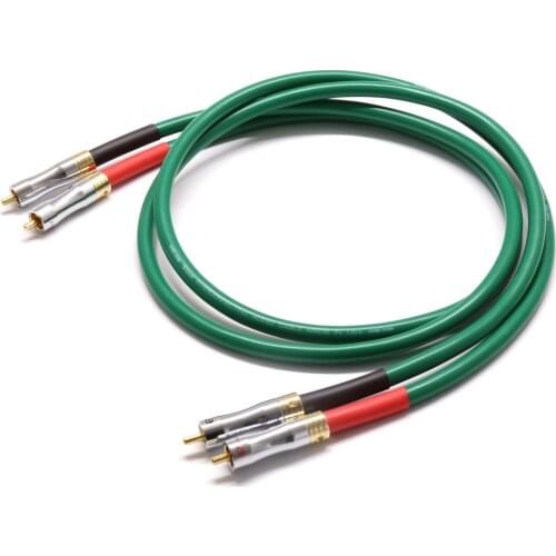 0.5M-3M Hifi audio Pailicce gold plated plugs connector 2328 audio 4N Copper RCA Interconnect audio cable