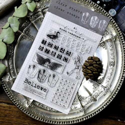 KLJUYP Clear Stamps Scrapbook Paper Craft Clear stamp scrapbooking 278