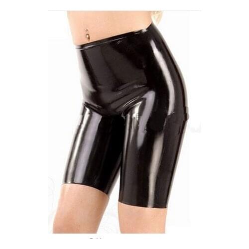 Latex natural soft Trousers rubber pants with foot plus big women sexy men