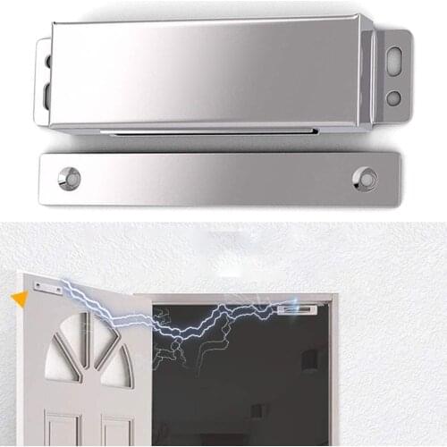 Magnetic Door Closer Stainless Steel Cupboard Cabinet Magnet Door Stop Catches Latches Metal Furniture Hardware