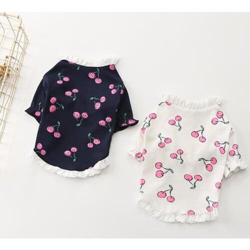 Cute Dog T-shirt Summer French Bulldog Clothes Pug Clothing Pet Tee Shirt Pajamas Coat Cat Puppy Yorkie Costume Small Dog Outfit