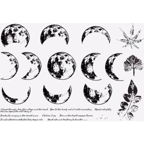 Moon 2 Clear Silicone Stamp / seal for DIY Scrapbooking / Album Decorative Clear Stamp Sheets A270