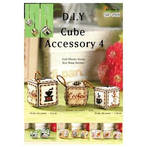 18CT Pin Neddle Cushion Cube Edlework DIY Cross Stitch Kit For Embroidery Set Cotton Thread Counted Cross-Stitching