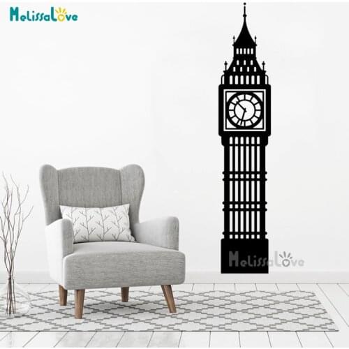 Clock Tower Art Decor Living Room Bedroom Home Decal Removable Vinyl Wall Sticker Mural Decoration BD789