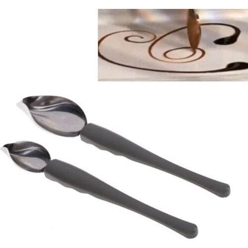 New Creative Decor Spoon Decorate Sushi Food Draw Tool Design Sauce Dressing Plate Dessert Bakeware Cake Gastronomy Spoons Tools
