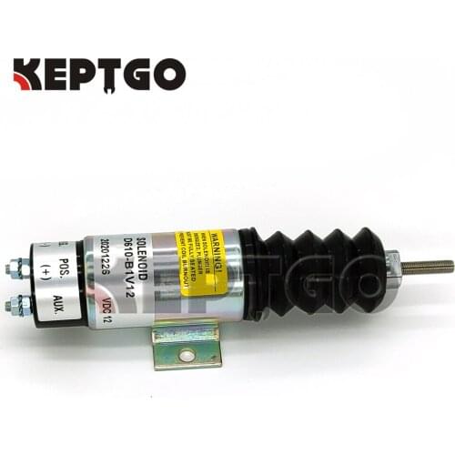 New Dual Coil Pull Solenoid D610-B1V12 D610B1V12 for Kubota D905 Engine 12V