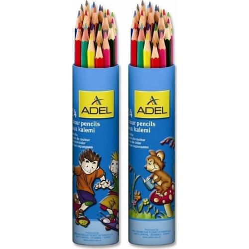 ORIGINAL ADEL 24 COLOR FULL SIZE METAL TUBE BOXED DRY PAINT MARKER