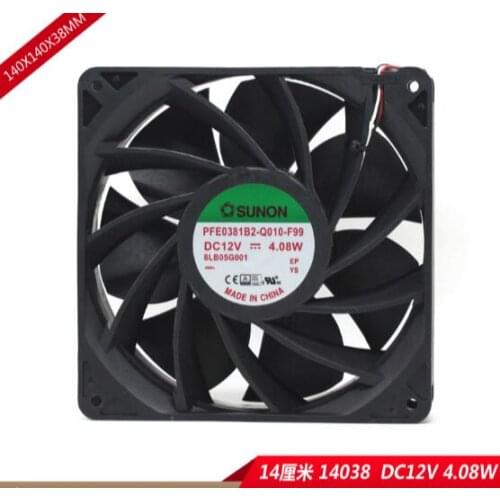 PFE0381B2-Q010-F99 14038 12V 4.08W three-wire cooling fan