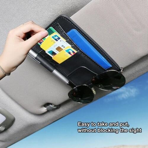 Portable Universal Multi-Function Car Visor Organizer Glasses Card Clip Storage for Auto Car Accessories Supplies Goods
