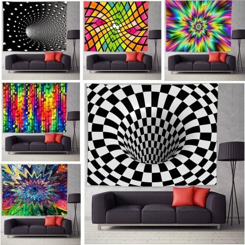 Psychedelic Tapestry Wall Hanging Trippy Tapestry Wall Decor for Bedroom Living Room Dorm Home Decoration