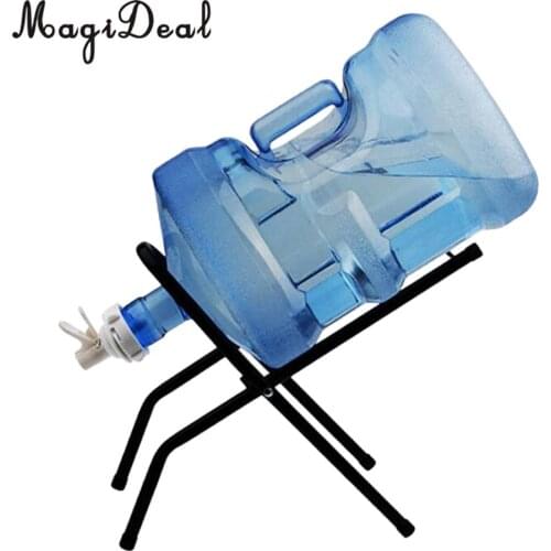 Foldable Water Bottle Cooler Dispenser Stand Nonscrew Rack Holder for 3-5 Gallon