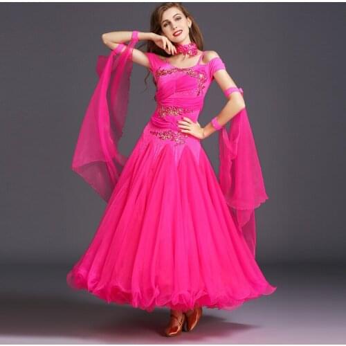 Sexy Spaghetti Strap Rhinestone Gauze Ballroom Modern Dance One-piece Dress for Women/female/Lady,costume Performance Wear