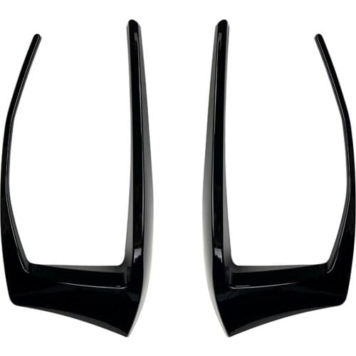 1 Pair For VW Golf 7 GTI R GTD 2012 2013 2014 2015 NOT Fit For GOLF 7.5 Black Rear Bumper Splitter Canard Auto Exterior Parts