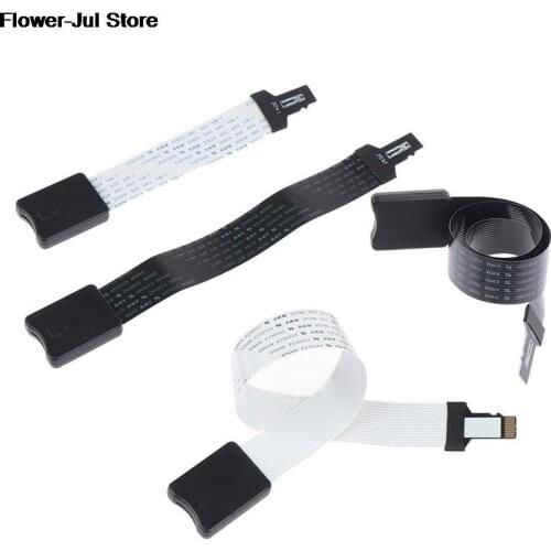 10/15/25/46CM TF To Micro SD Card Flex Extension Cable Extender Adapter Zip Extension Cable Memory Card Extender Cord Linker