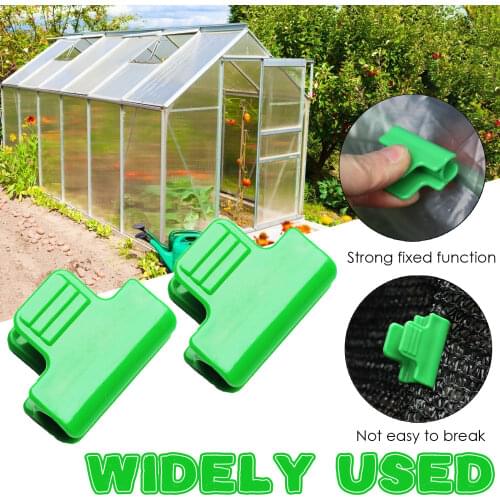 10/20PCS Greenhouse Clamp Clips Greenhouse 16mm Frame Shading Net Rod Film Film Buckle Clamps Plastic Pipe Clamps for Garden